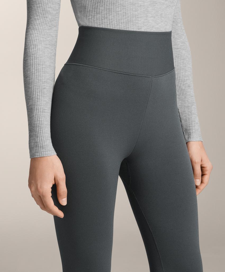 Очень высокие эластичные длинные лосины с утеплителем 70 см