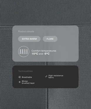 Теплые бесшовные брюки клеш в рубчик с очень высокой посадкой, 70 см- Заказать в России