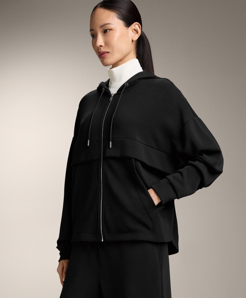 Толстовка с молнией из мягкого модала