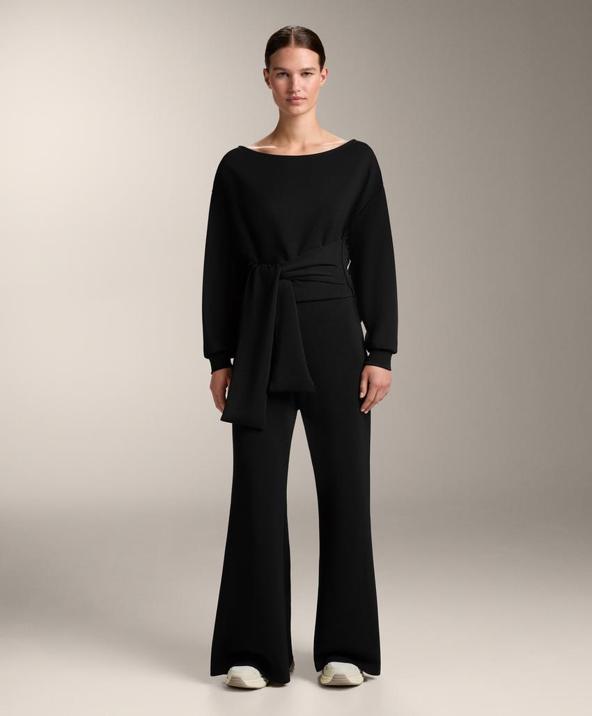 Толстовка с завязками из мягкого модала