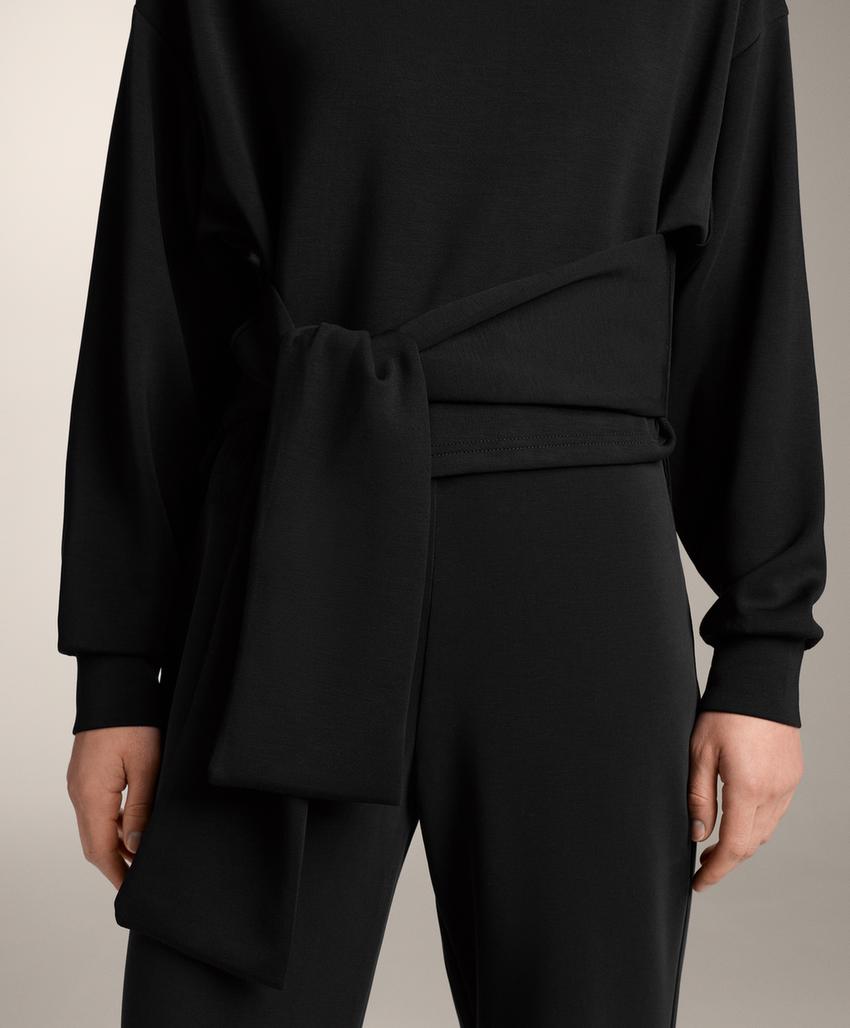 Толстовка с завязками из мягкого модала