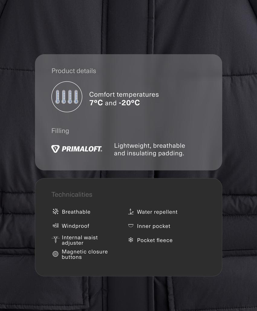 Стеганая куртка с водоотталкивающим утеплителем primaloft®