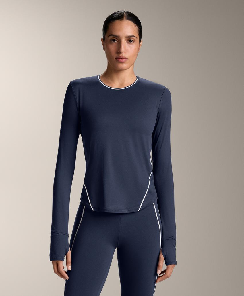 Лонгслив из высокотехнологичной ткани с кантом