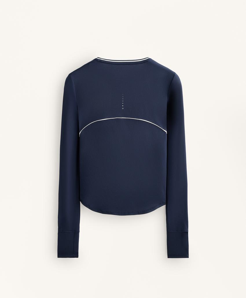 Лонгслив из высокотехнологичной ткани с кантом