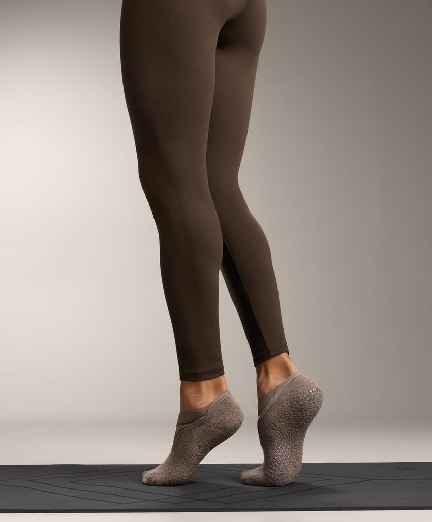 2 пары носков для йоги и пилатеса из хлопкового смесового материала с подкладкой и перекрещивающимися ремешками