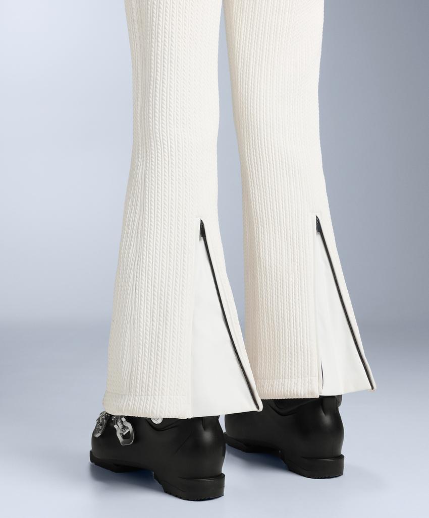 Water-resistant SKI flare dungarees