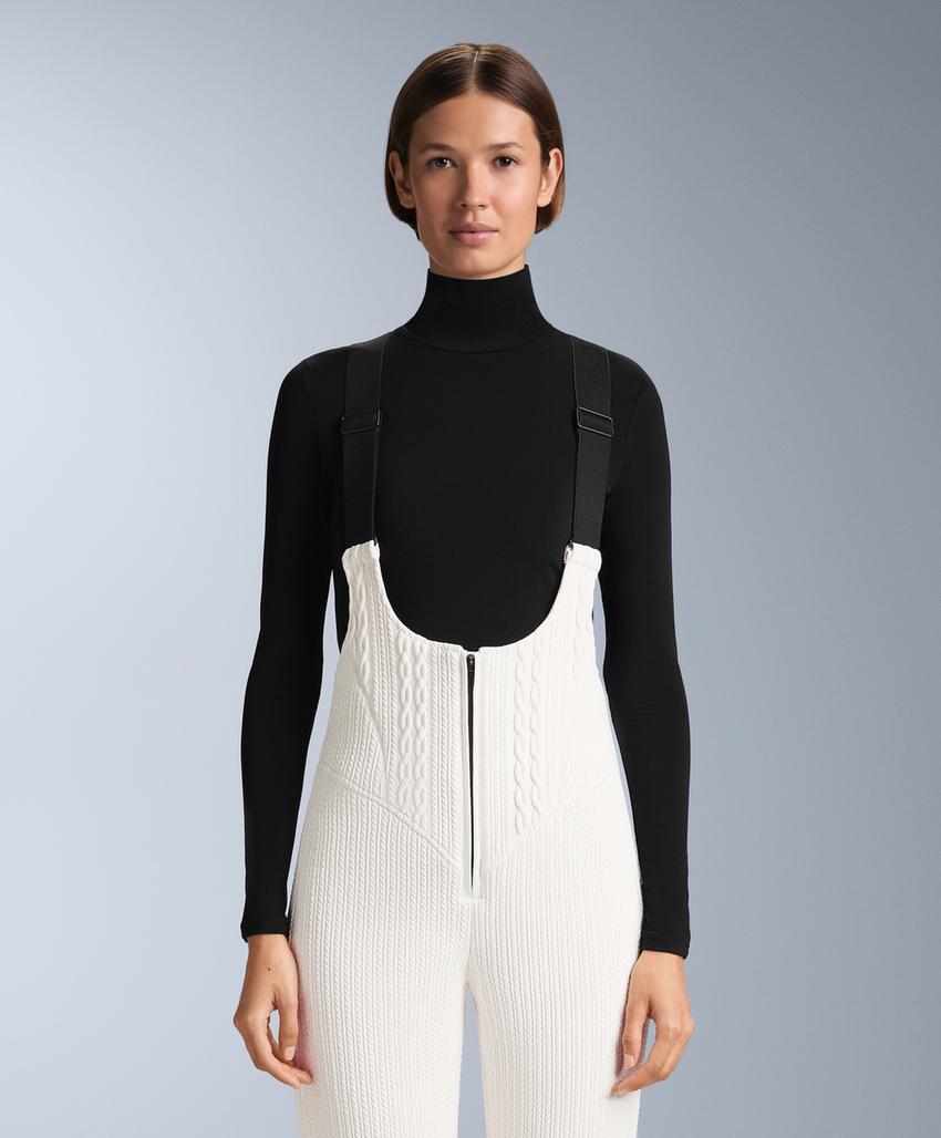 Water-resistant SKI flare dungarees