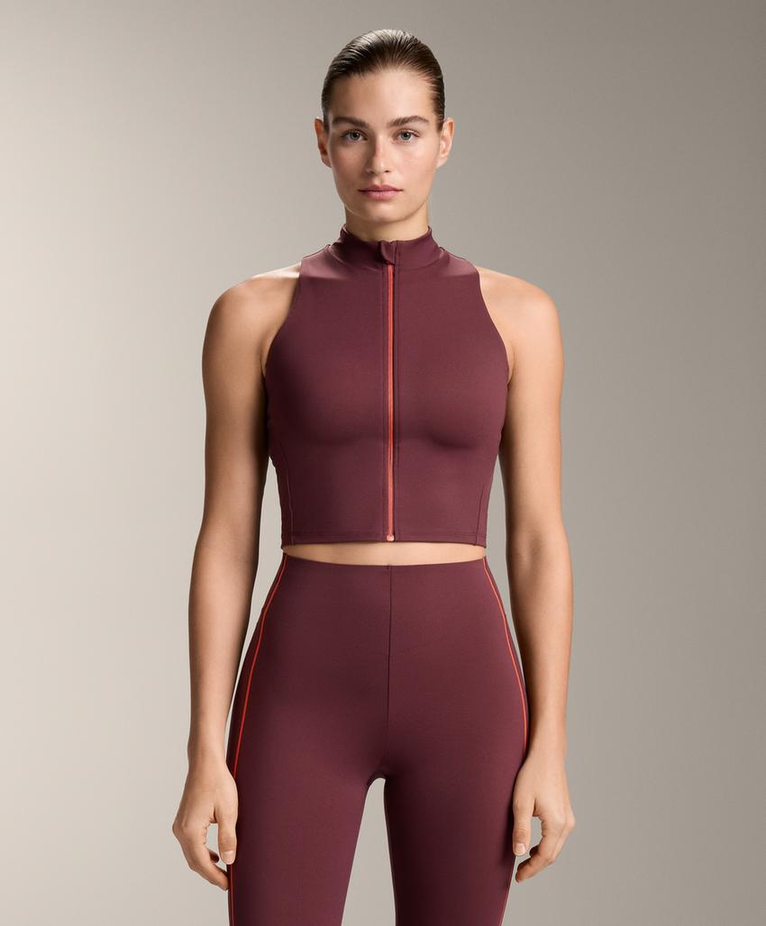 Tank top Compressive с молнией