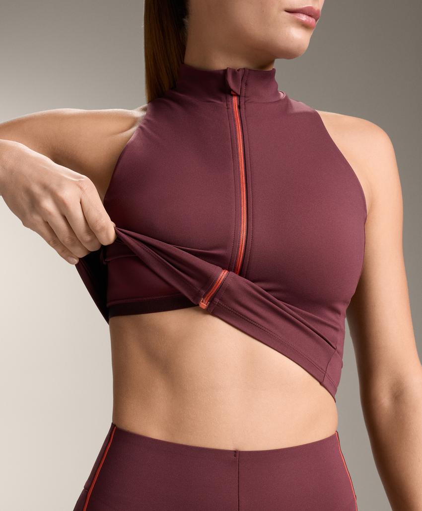 Tank top Compressive с молнией