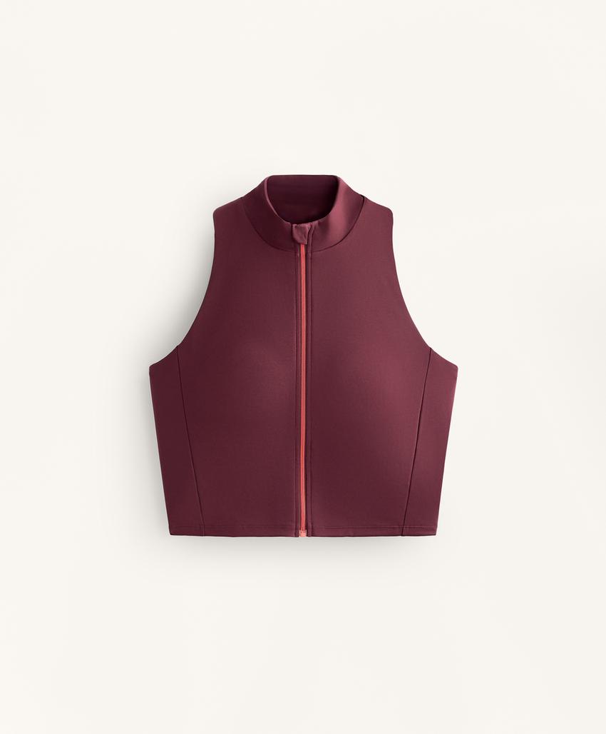 Tank top Compressive с молнией