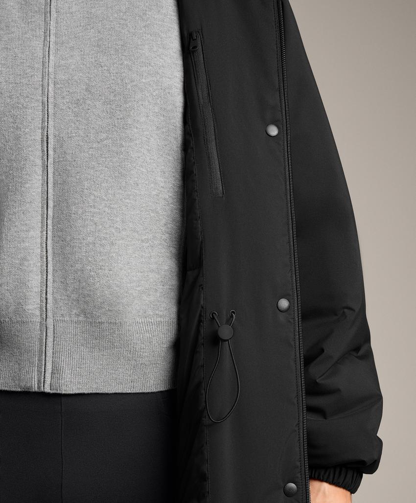 Длинный утепленный пуховик oysho из 10k thindown® водонепроницаемый и легкий