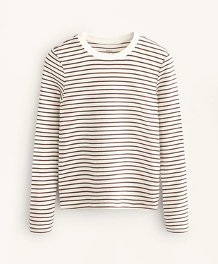 Лонгслив в полоску из смесового хлопка- Заказать в России