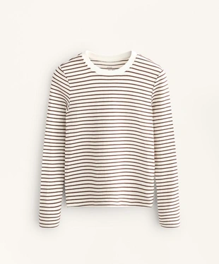 Лонгслив в полоску из смесового хлопка- Заказать в России