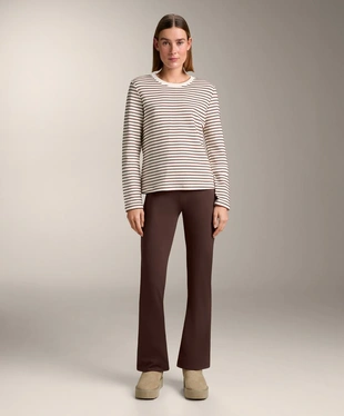 Лонгслив в полоску из смесового хлопка- Заказать в России