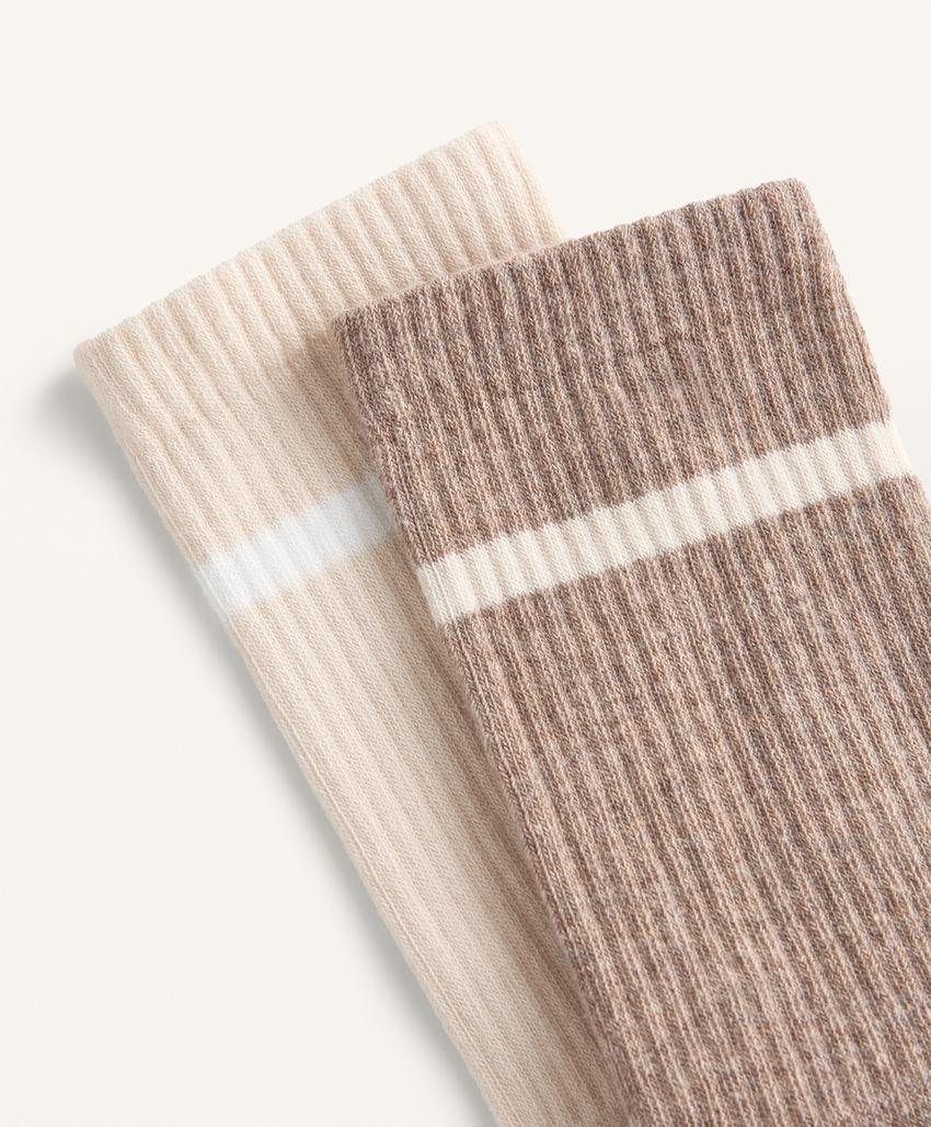 2 пары носков из хлопкового смесового материала в классическом стиле для йоги и пилатеса