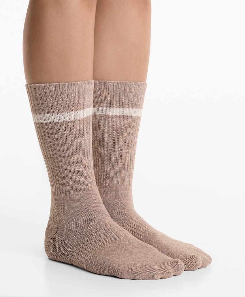 2 пары носков из хлопкового смесового материала в классическом стиле для йоги и пилатеса