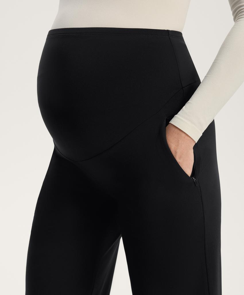 Прямые теплые материнские брюки