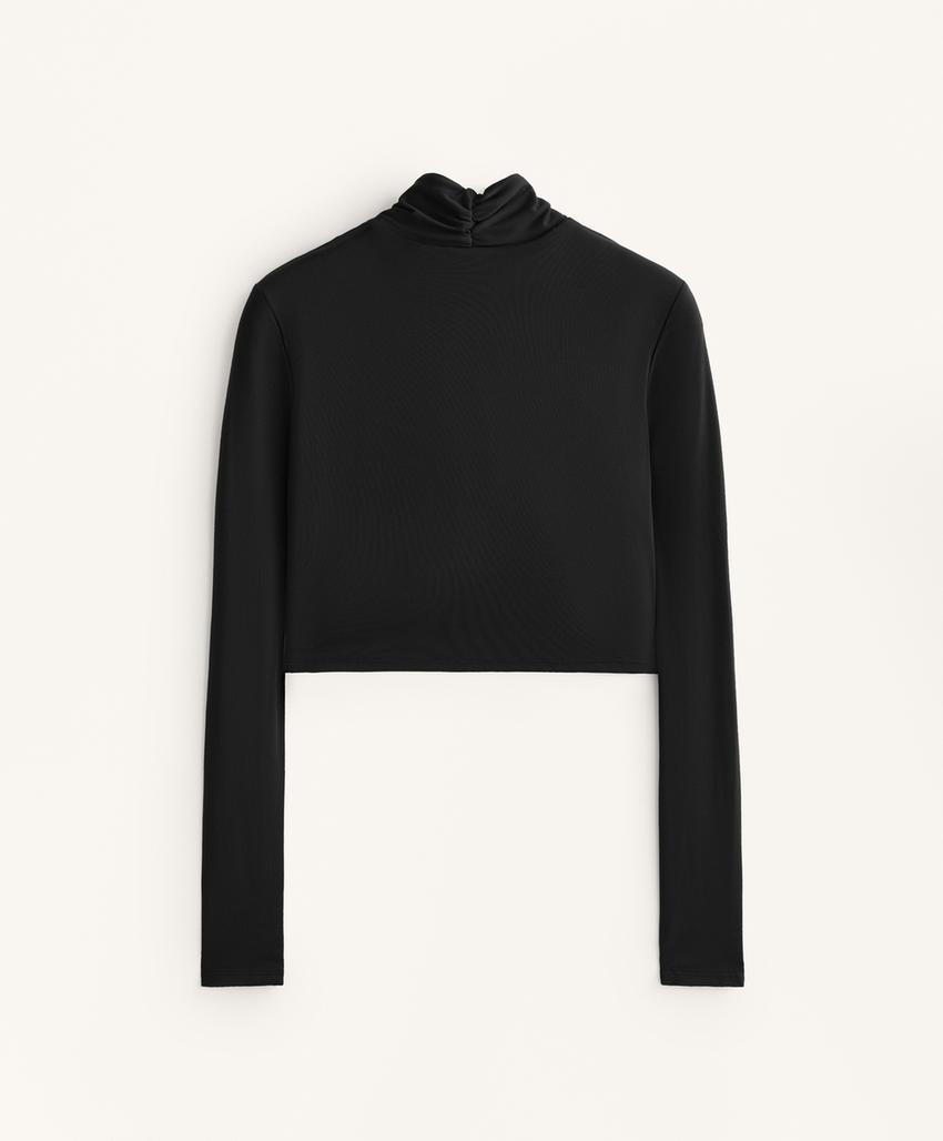 Футболка с драпировкой на горловине comfortlux