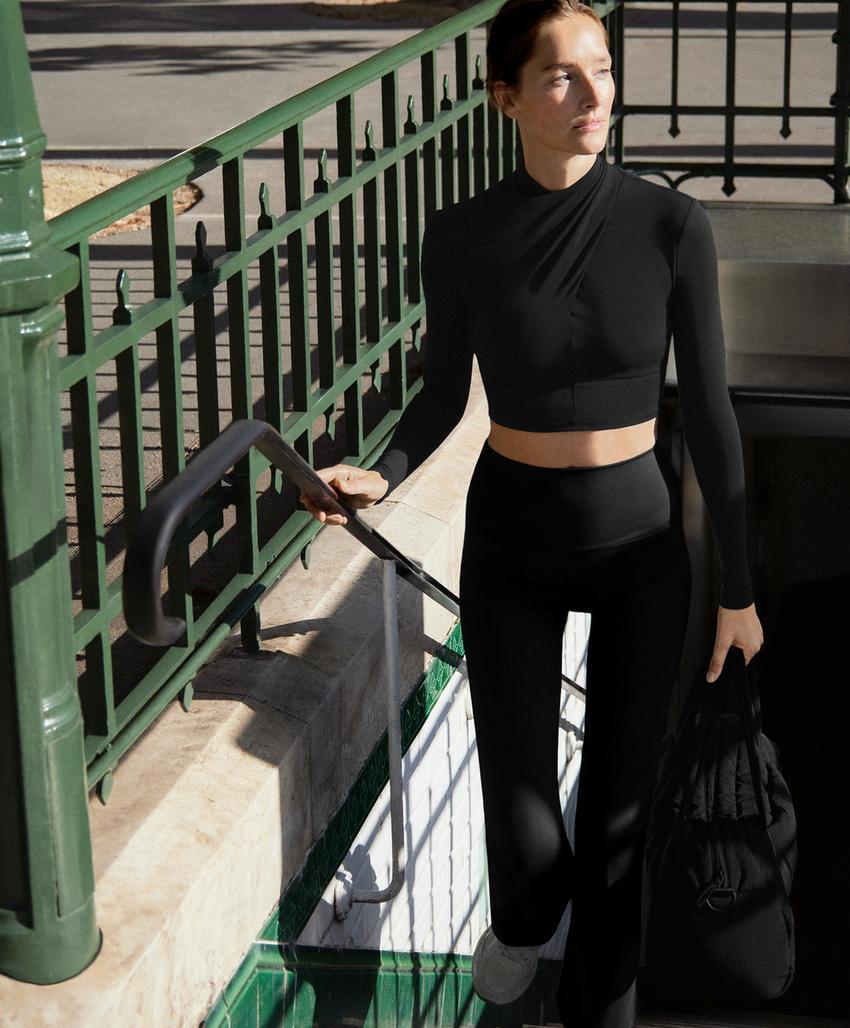 Футболка с драпировкой на горловине comfortlux