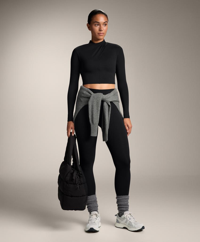 Футболка с драпировкой на горловине comfortlux