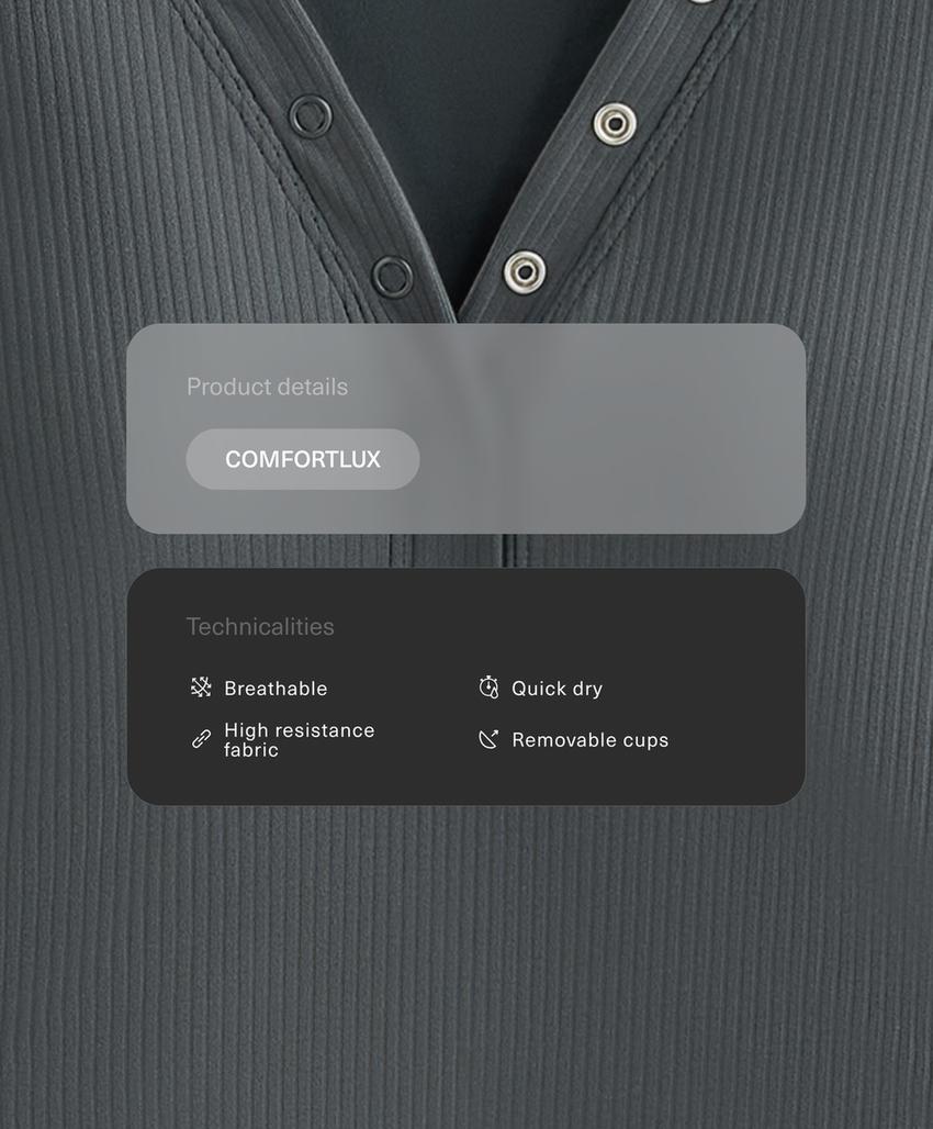 Майка с коротким рукавом из ребристого трикотажа comfortlux