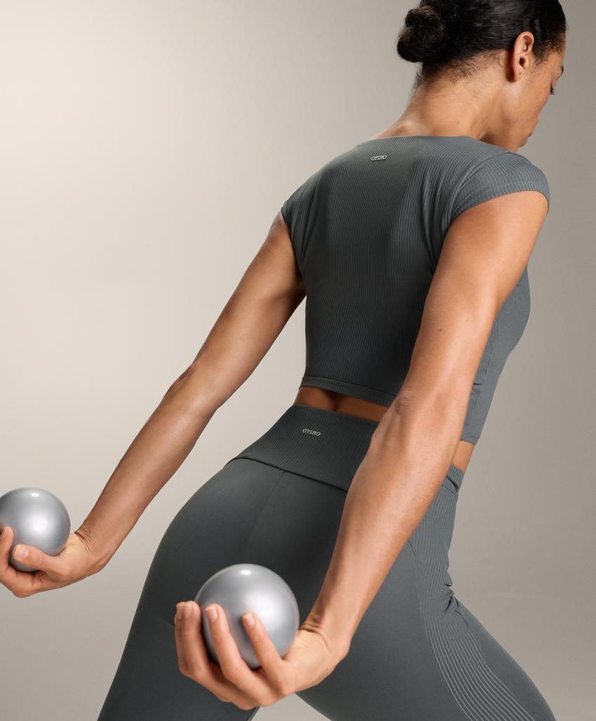 Майка с коротким рукавом из ребристого трикотажа comfortlux