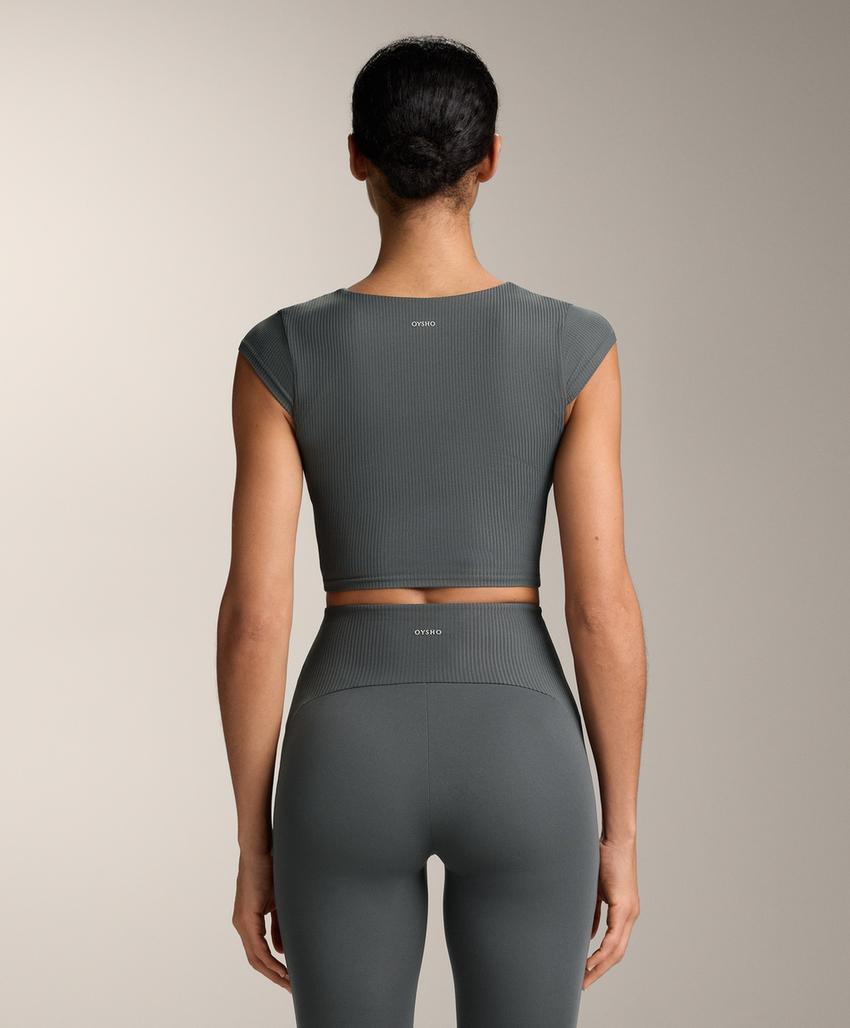 Майка с коротким рукавом из ребристого трикотажа comfortlux