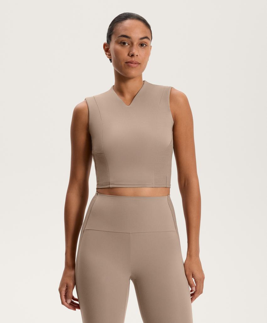 Топ из ребристого трикотажа comfortlux