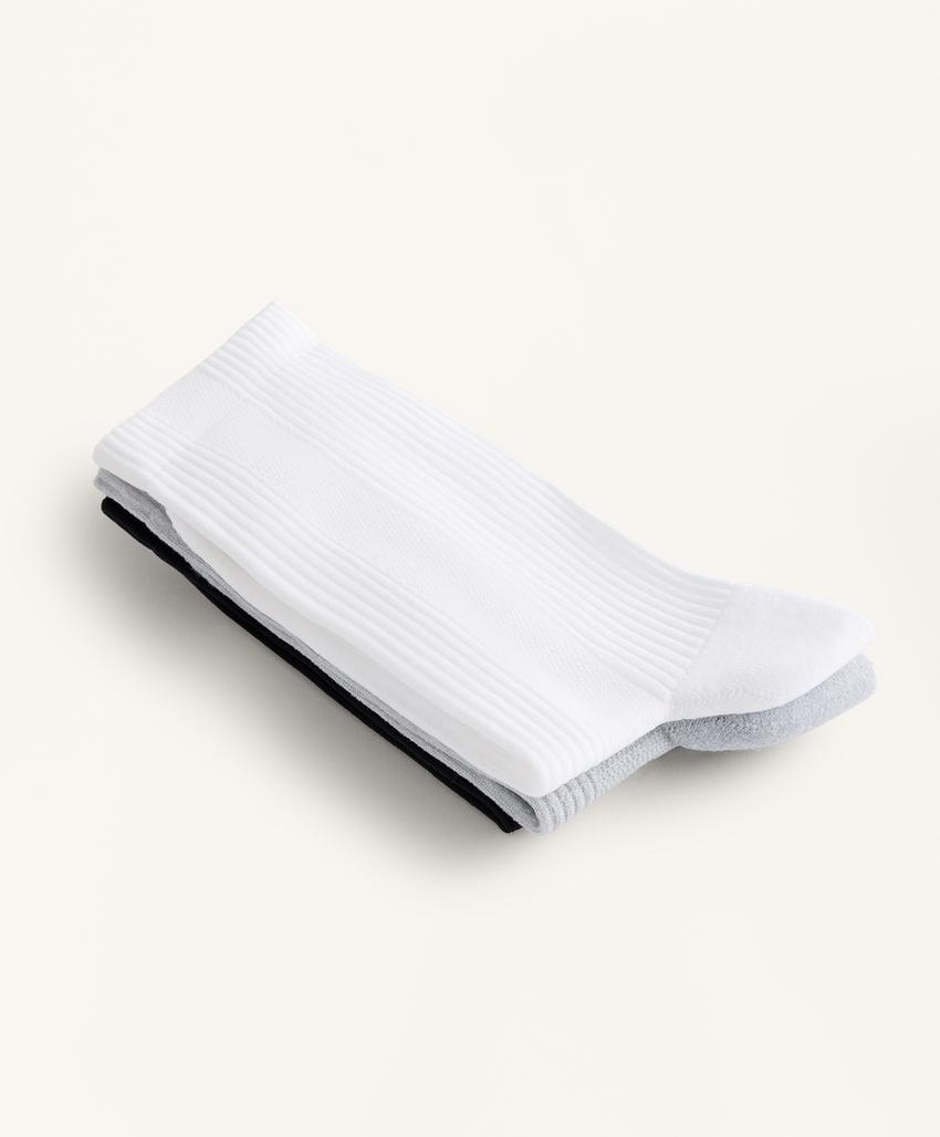 Набор из 3 пар классических спортивных носков из полиамидного смесового волокна