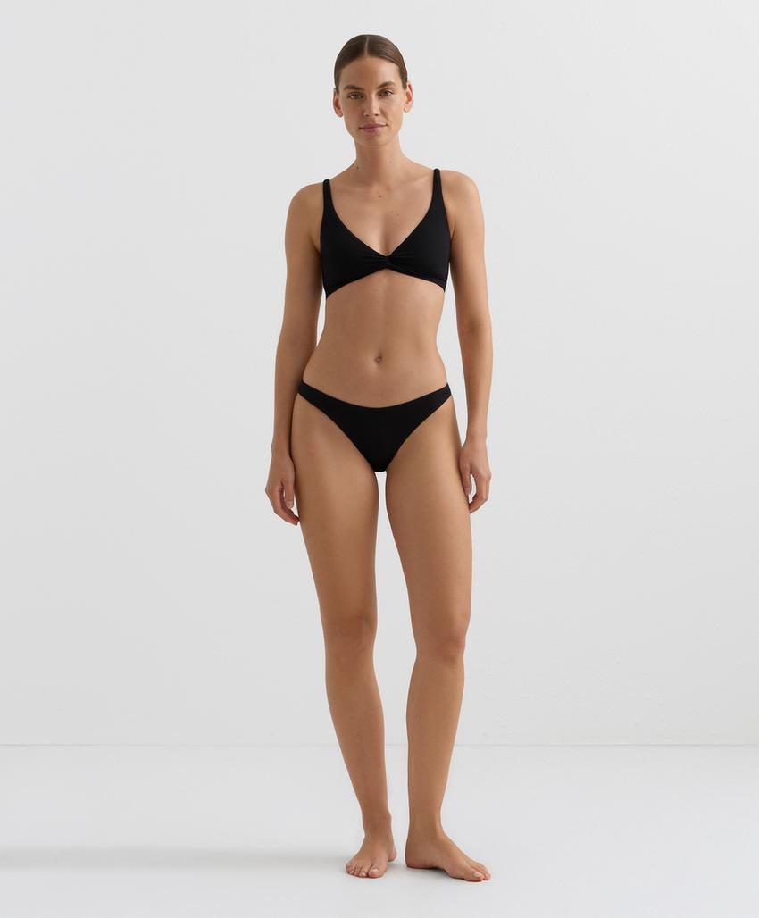 Плавки бикини средней посадки пике U-образной формы