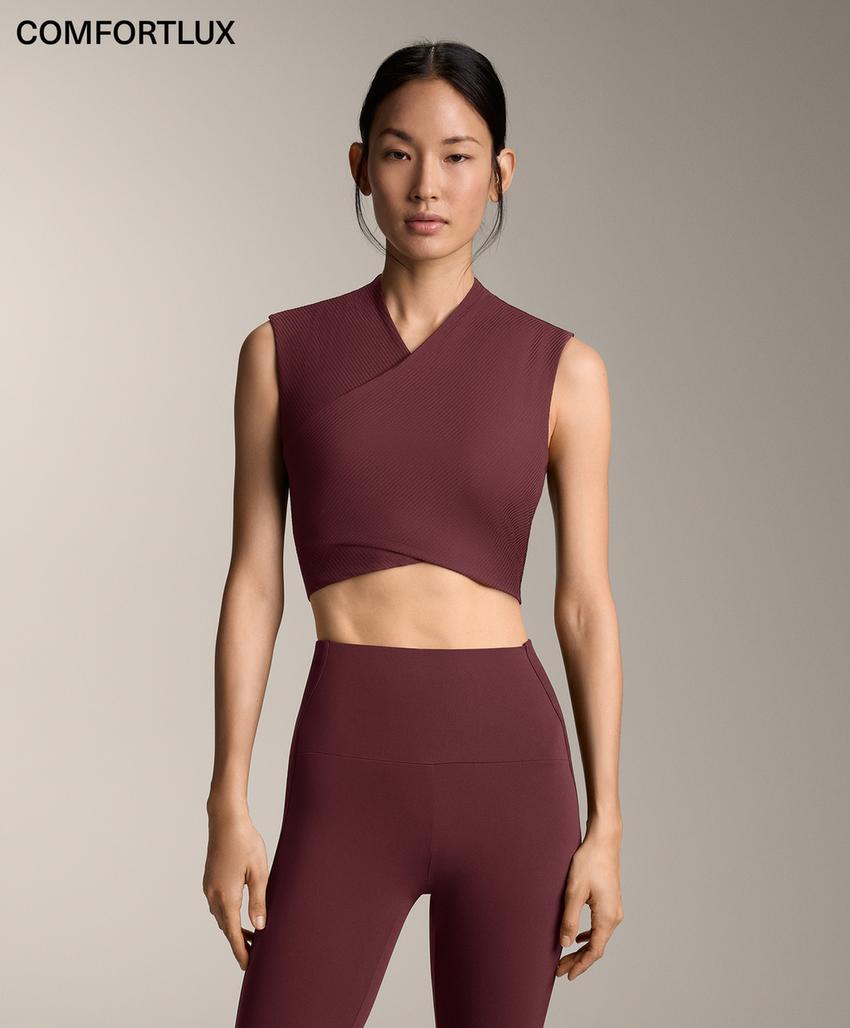 Tank top Comfortlux с перекрестным вырезом без рукавов