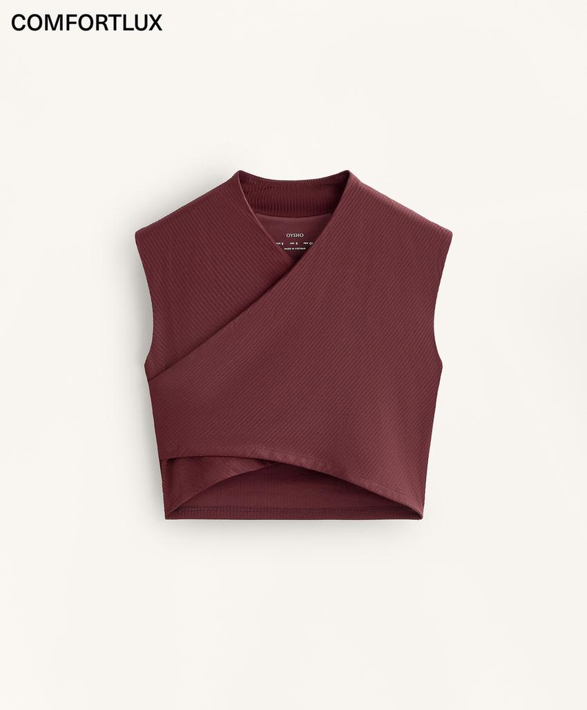 Tank top Comfortlux с перекрестным вырезом без рукавов