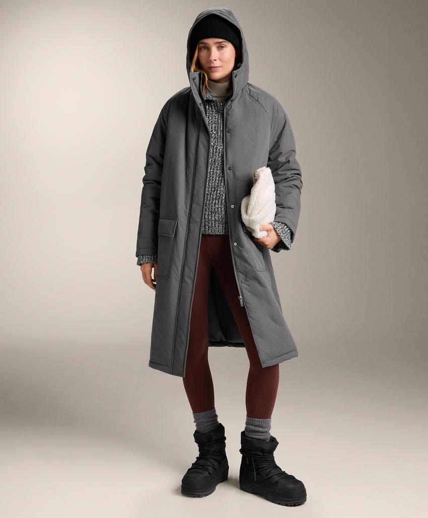 Джемпер с изогнутой вязкой и молнией до половины