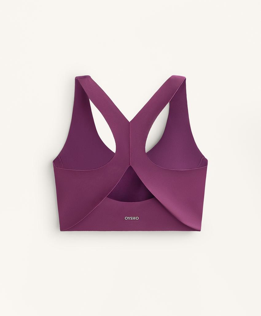 Сжатый бюстгальтер средней поддержки с чашечками