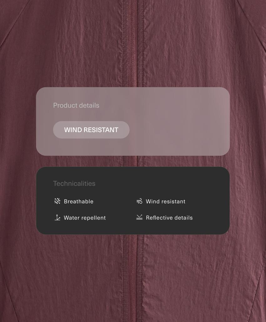 Ветровка для бега со водоотталкивающим покрытием