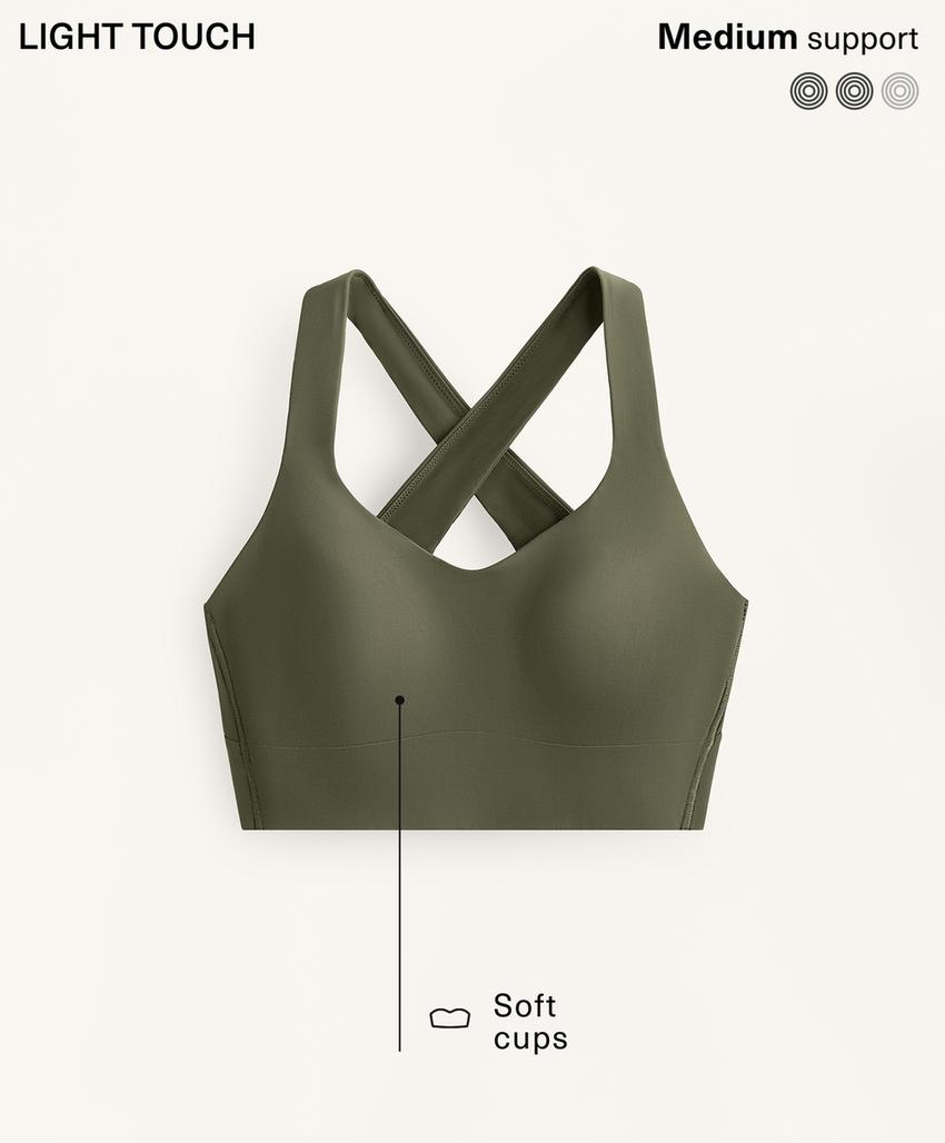 Бюстгальтер light touch средней поддержки с перекрещивающейся спинкой