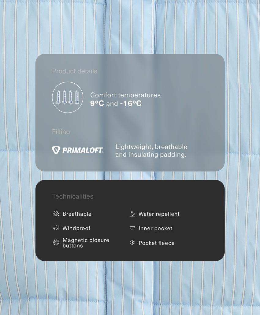 Водоотталкивающая стеганая куртка Primaloft®