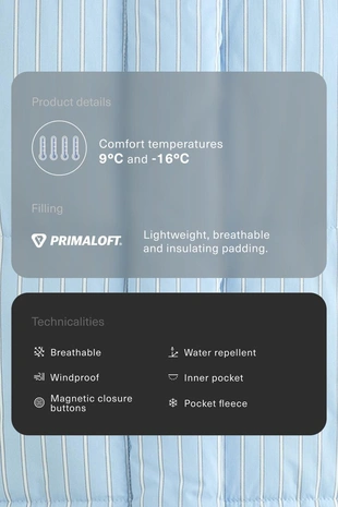 Водоотталкивающая стеганая куртка PRIMALOFT®- Заказать в России