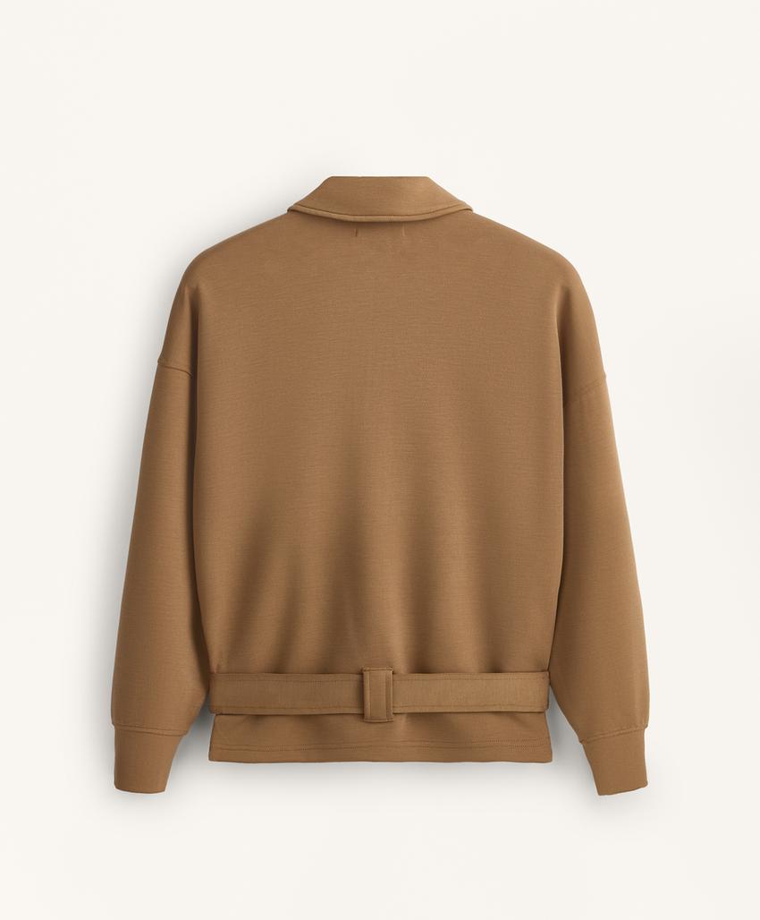 Куртка-utility с поясом из твила