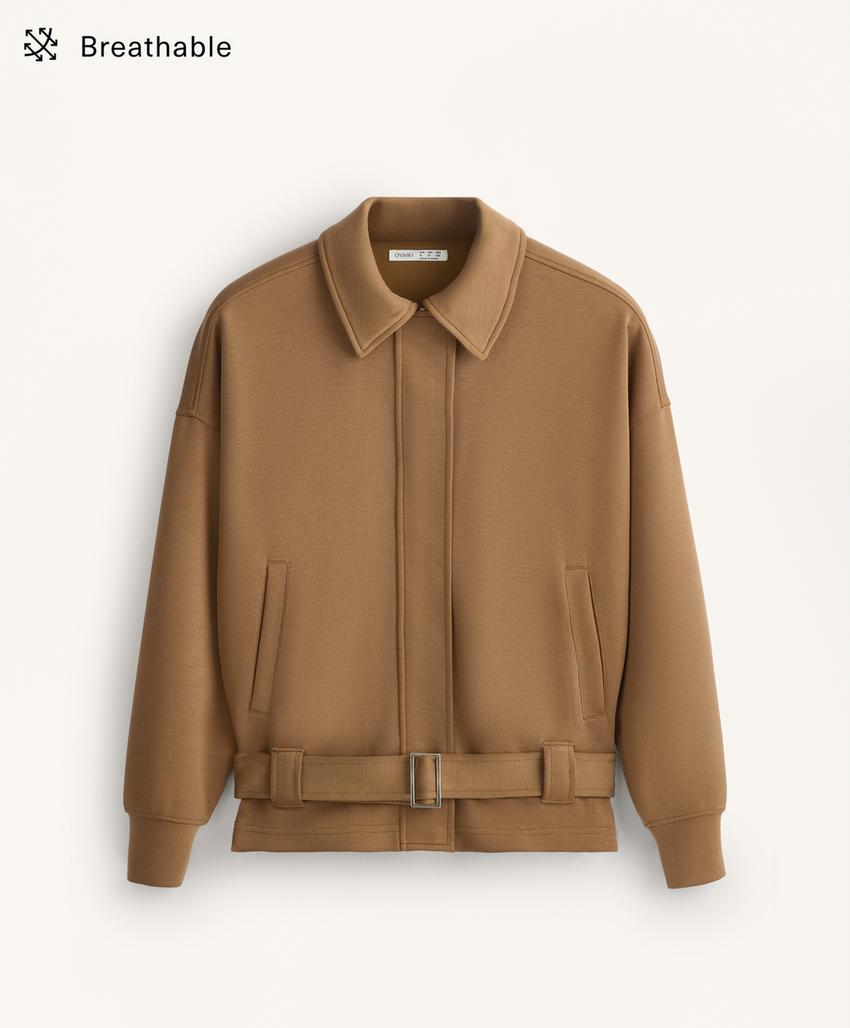 Куртка-utility с поясом из твила