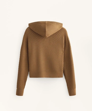 Вязаная куртка с капюшоном- Заказать в России