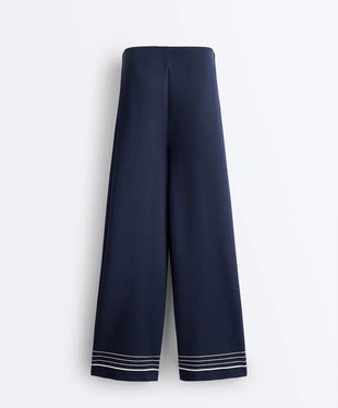 Брюки с морскими полосками из модала- Заказать в России