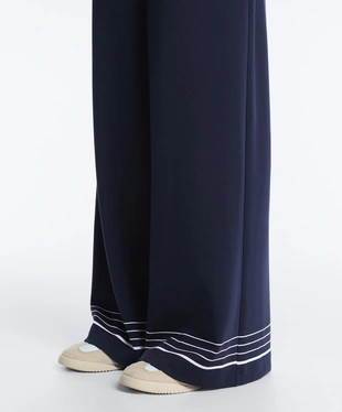 Брюки с морскими полосками из модала- Заказать в России