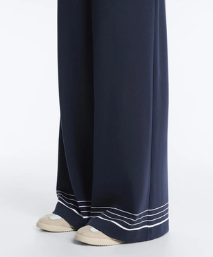 Брюки с морскими полосками из модала- Заказать в России