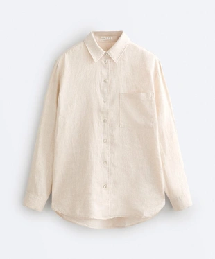 Рубашка RELAXED из 100% льна- Заказать в России