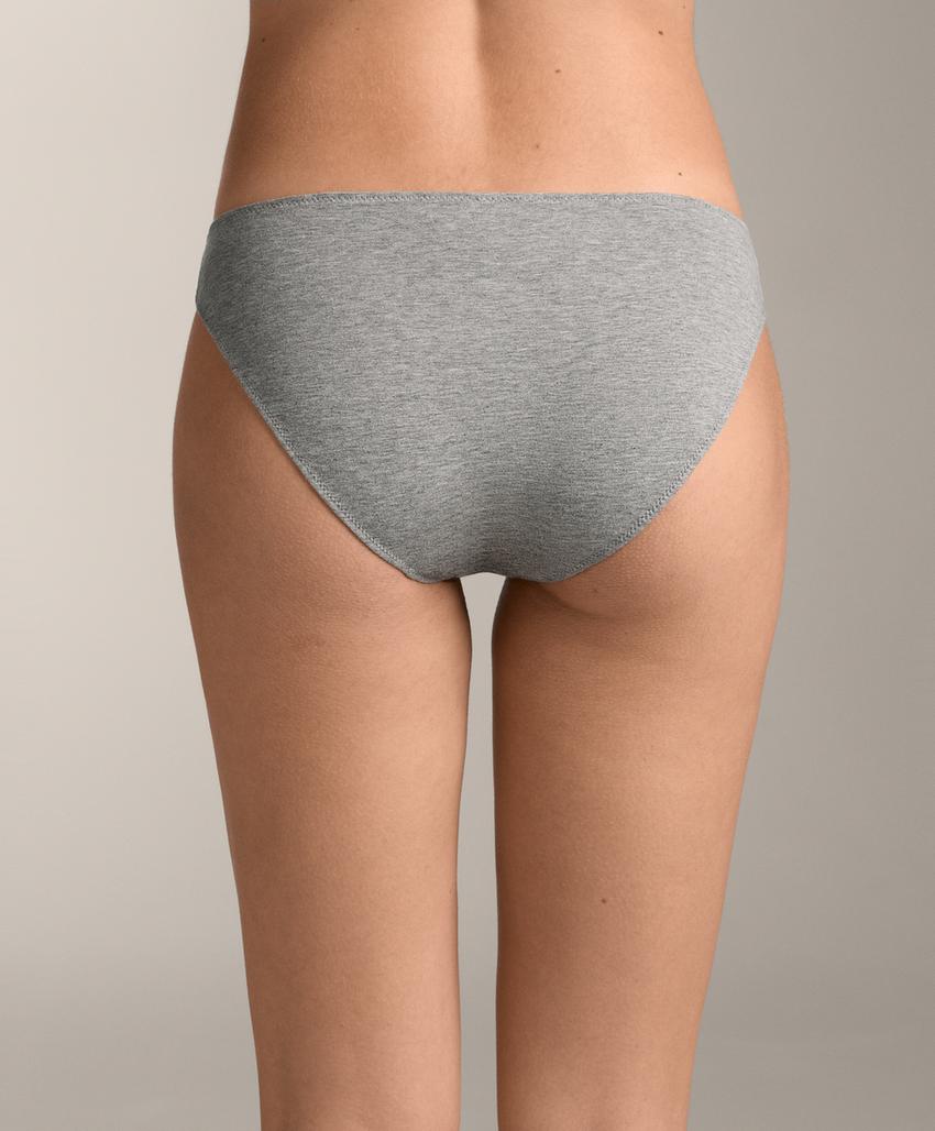 5 классических трусов из смесового хлопка, Rib и гладких