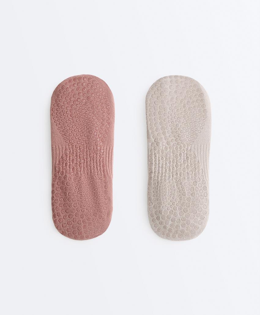 2 пары невидимых носков из смесового хлопка для йоги и пилатеса