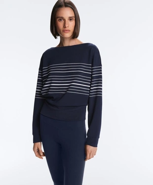 Полосатая толстовка-тельняшка из мягкого модала- Заказать в России