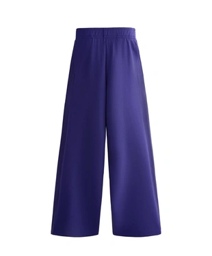 Прямые широкие брюки RIB из ворсового модала- Заказать в России