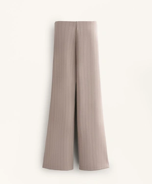 Широкие полосатые брюки из мягкой ткани с модалом- Заказать в России